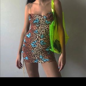 Butterfly 🦋 leopard dress